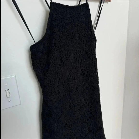 NWT JOA BLACK EYELET LACE ROMPER XS - Picture 3 of 6